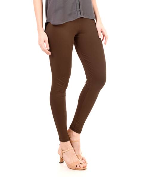 Brown Leggings for Women by DSP TRENDS 