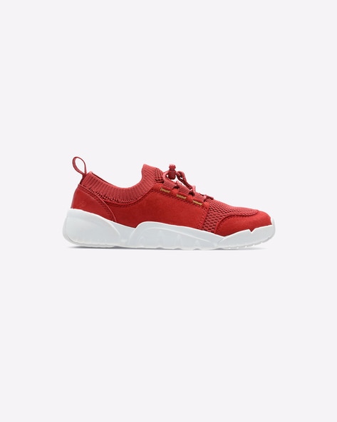 Clarks 2025 sneakers red