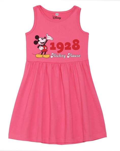 Mickey mouse print clearance dress