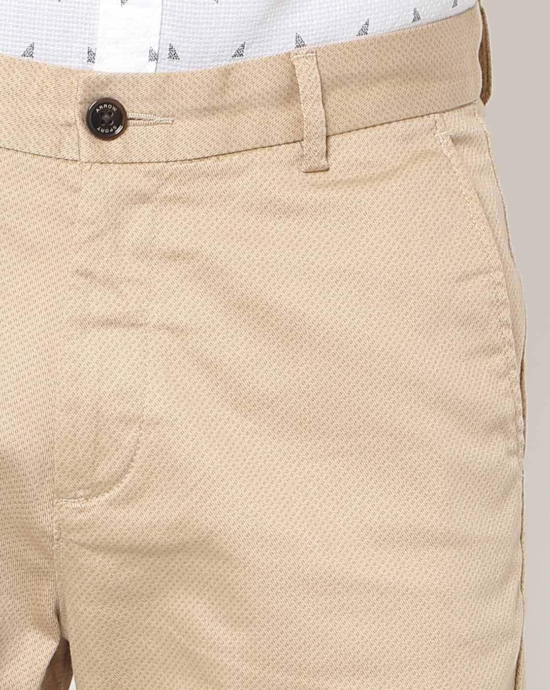 Buy ARROW Mens Flat Front Regular Fit Trousers | Shoppers Stop