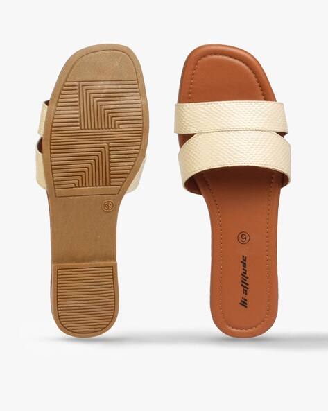 Buy Beige Flat Sandals for Women by HI-ATTITUDE Online | Ajio.com