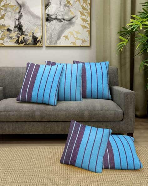 KLOTTHE Set of 5 Striped Cushion Covers