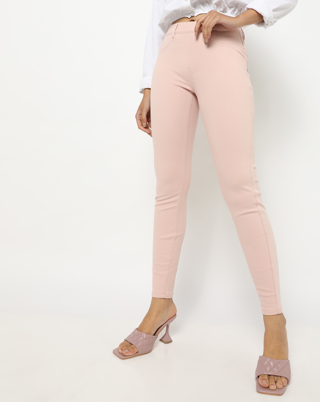 Amazon.com: KEARACE Women's Long Pants Solid Ruched Skinny Pants Women's  Long Pants Casual (Color : Pink, Size : Small) : Clothing, Shoes & Jewelry