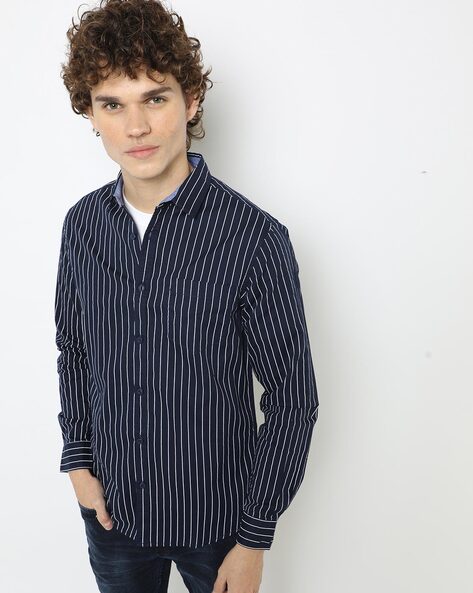 Buy Navy Blue Shirts for Men by Hardsoda Online