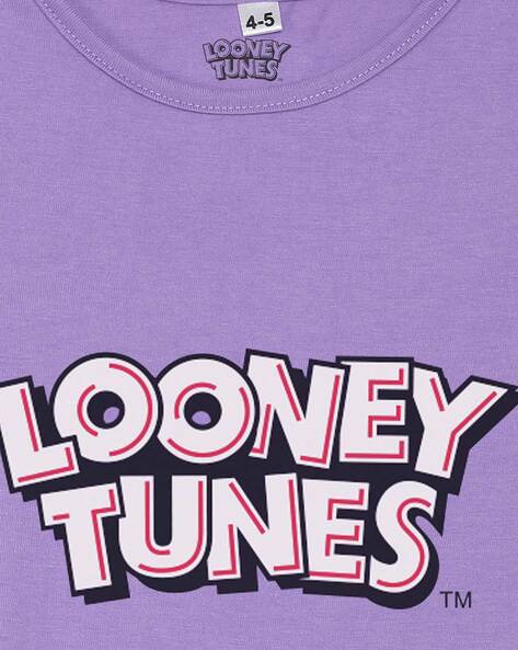 purple looney tunes shirt