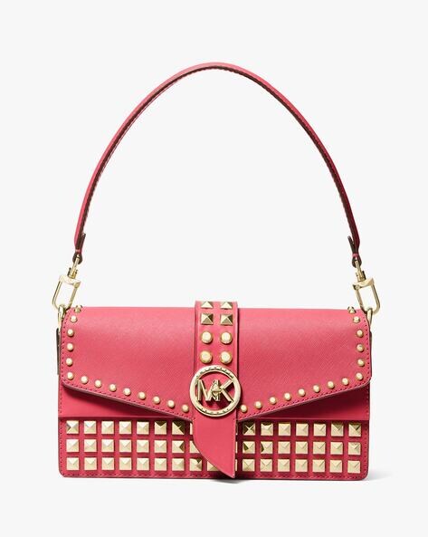 Michael Kors, Bags, Michael Kors Emmy Saffiano Leather Medium Crossbody  Bag In Pale Pink