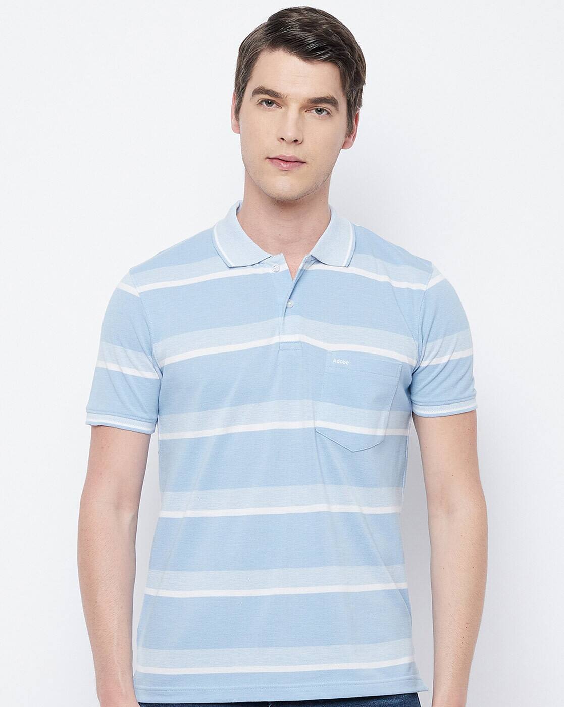 Buy Blue Tshirts for Men by Adobe 