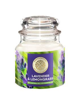 Lavender & Lemongrass Scented Candle for Aromatherapy-image-41