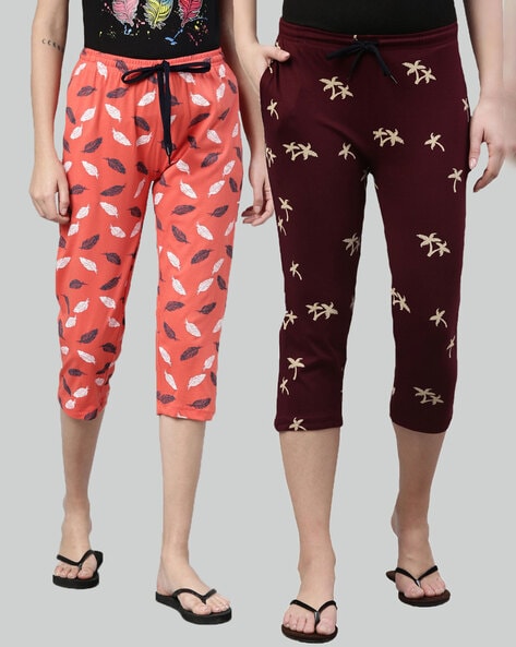 Trishikhine Women's Solid 3/4th Pyjama Pant | Women's Capri Pyjama Shorts  Women Multicolor Capri - Buy Trishikhine Women's Solid 3/4th Pyjama Pant | Women's  Capri Pyjama Shorts Women Multicolor Capri Online at