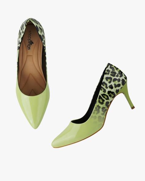 Buy Green Heeled Shoes for Women by 