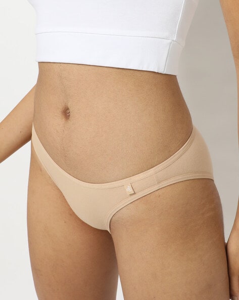 Buy Women's Super Combed Cotton Elastane Stretch Low Waist Bikini