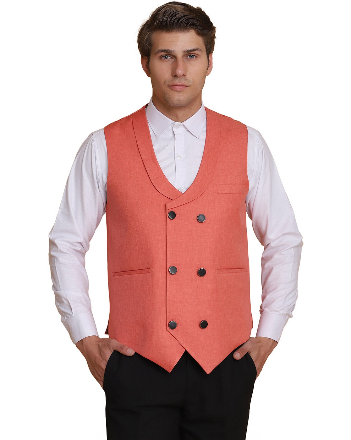 Peach waistcoat clearance