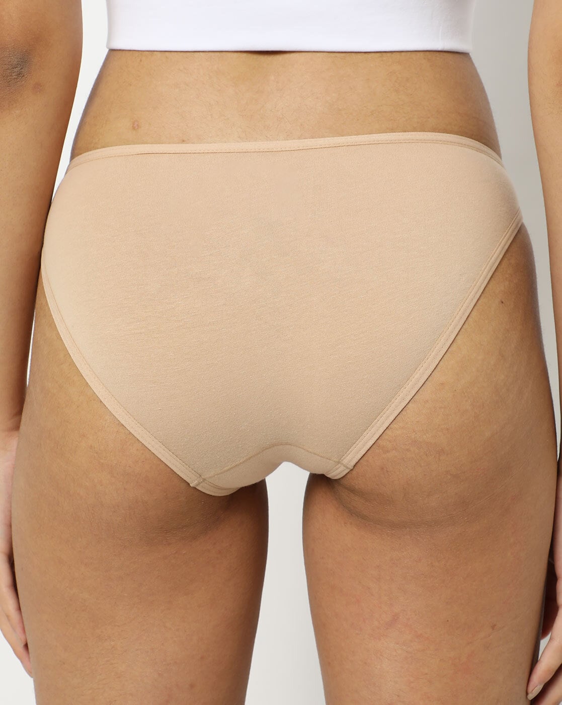 SS02 Super Combed Cotton Elastane Stretch Low-Waist Bikini with Stay Fresh  Treatment