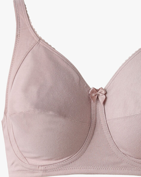 ES13 Wirefree Non-Padded Super Combed Cotton Elastane Stretch Full Coverage  Plus Size Bra with Side Panel Support and Adjustable Broad Fabric Straps