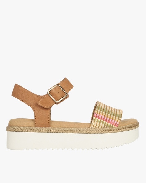 Tan 2024 flatform sandals