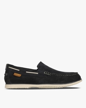 Mens black suede store shoes sale