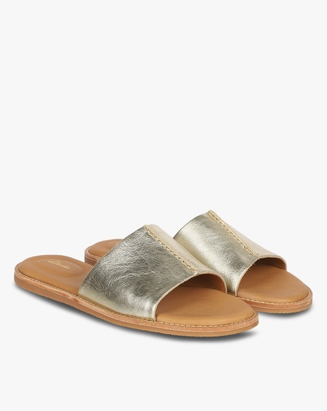 Clarks Panelled Slide Slip-On Sandals