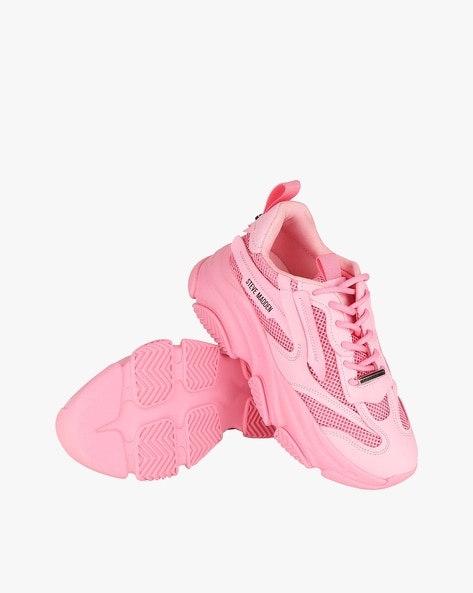 POSSESSION Pink Platform Sneakers  Women's Designer Sneakers – Steve Madden  Canada