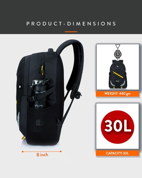 Buy Black & Yellow Backpacks for Men by Lunar's Online