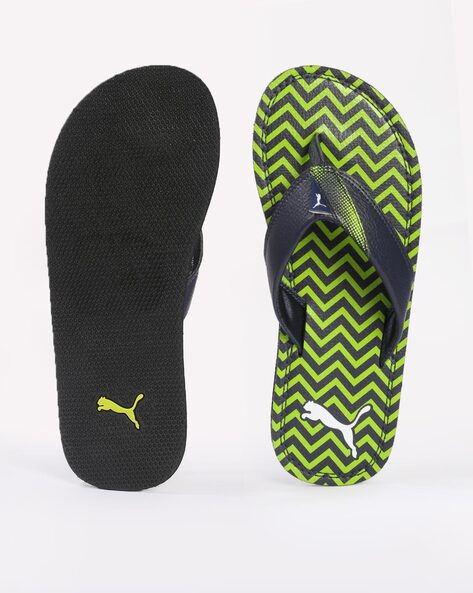 Puma best sale slippers green