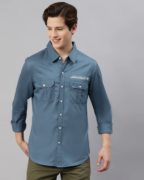 Buy Blue Shirts for Men by Hubberholme Online