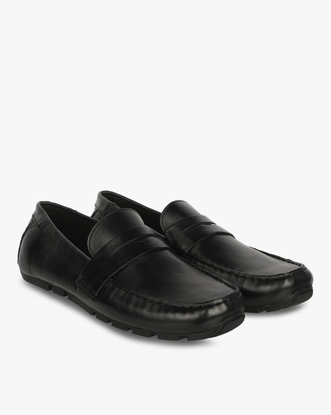 Clarks Round-Toe Penny Driving Loafers