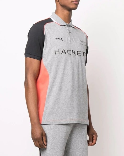 Zalando Hackett London Polo Sale AMR Brand Embroidered Polo T-shirt