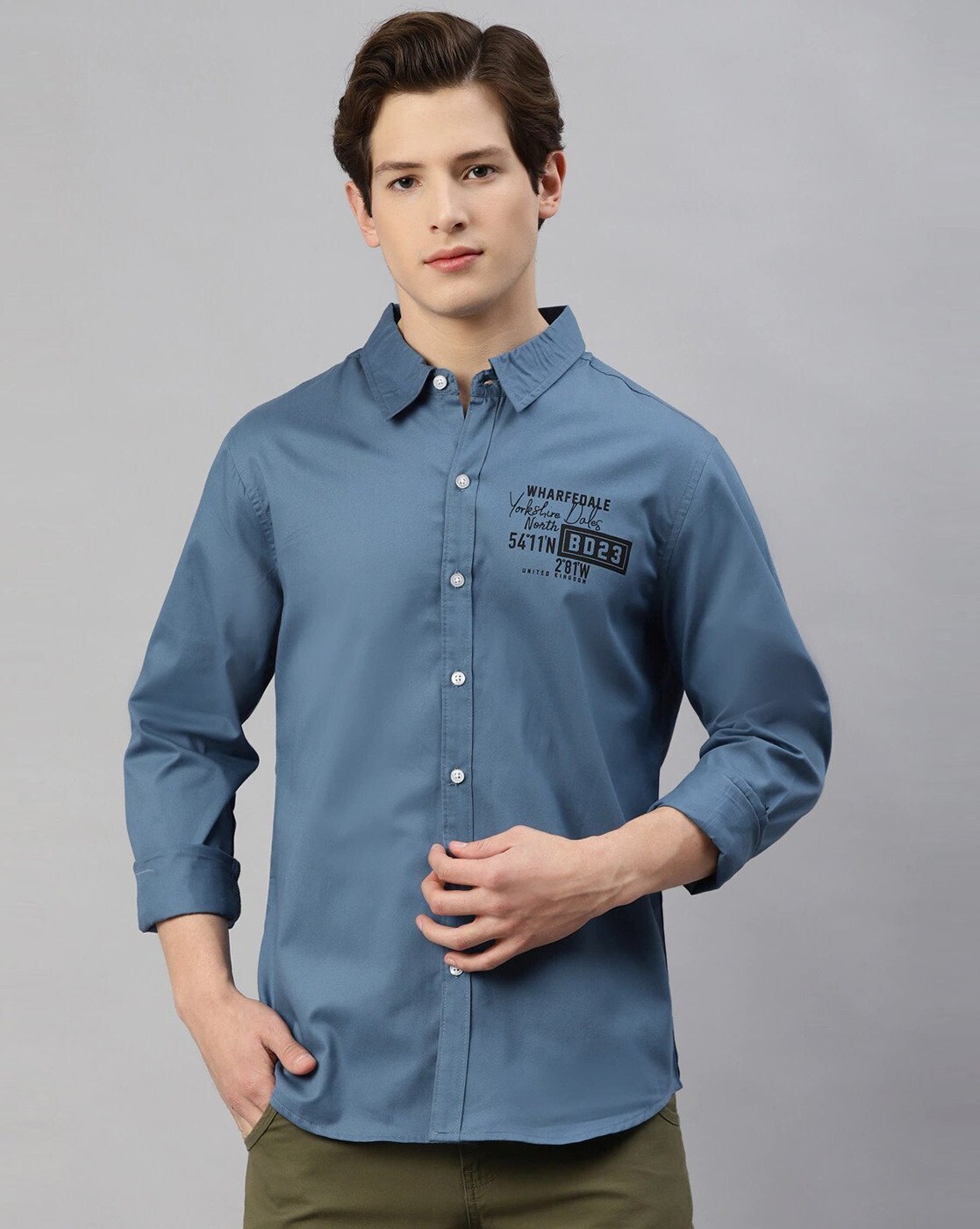 Buy Blue Shirts for Men by Hubberholme Online