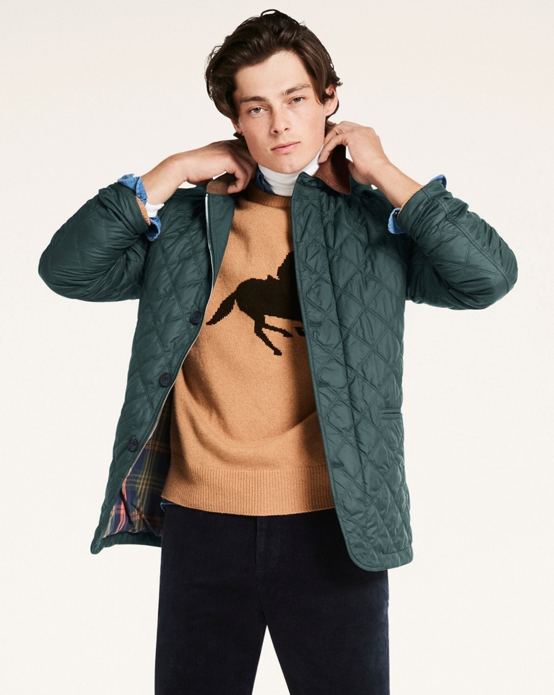 Brooks brothers outlet quilted walking coat