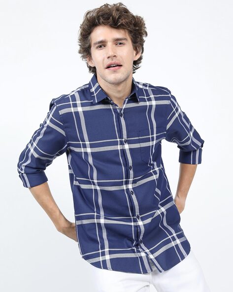 Checked Slim Fit Shirt