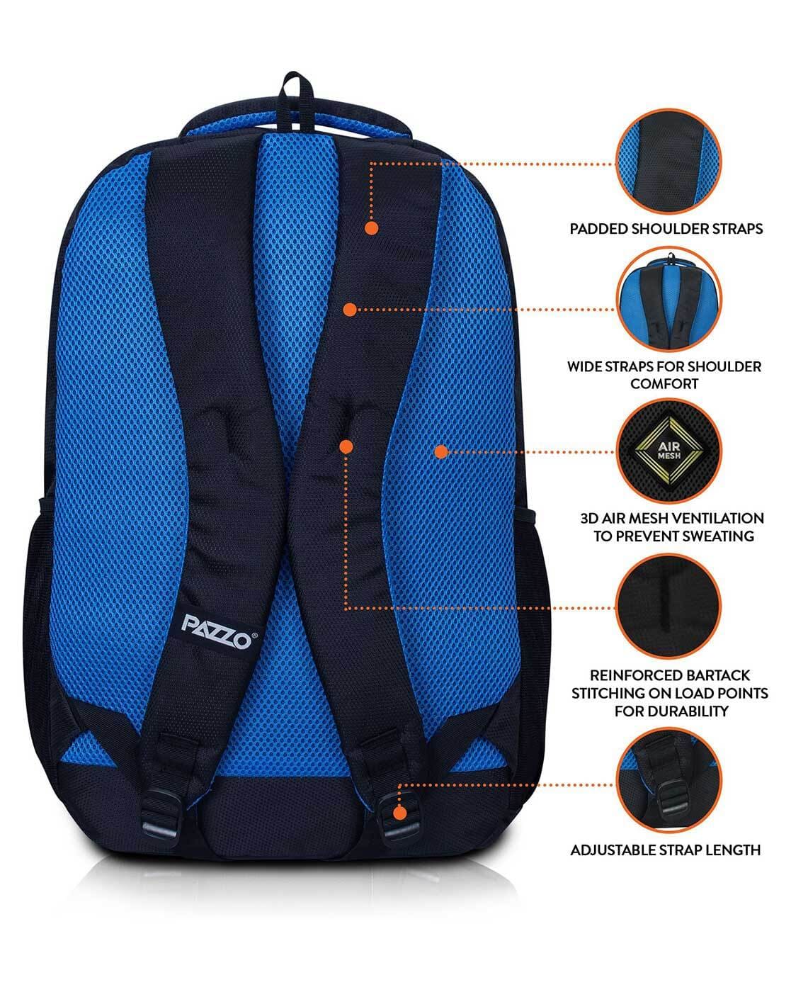 Buy Blue Red Backpacks for Men by Pazzo Online