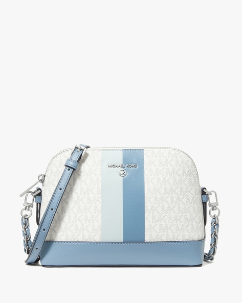 Buy Michael Kors Jade Small Leather Crossbody Bag  Blue Color Women  AJIO  LUXE