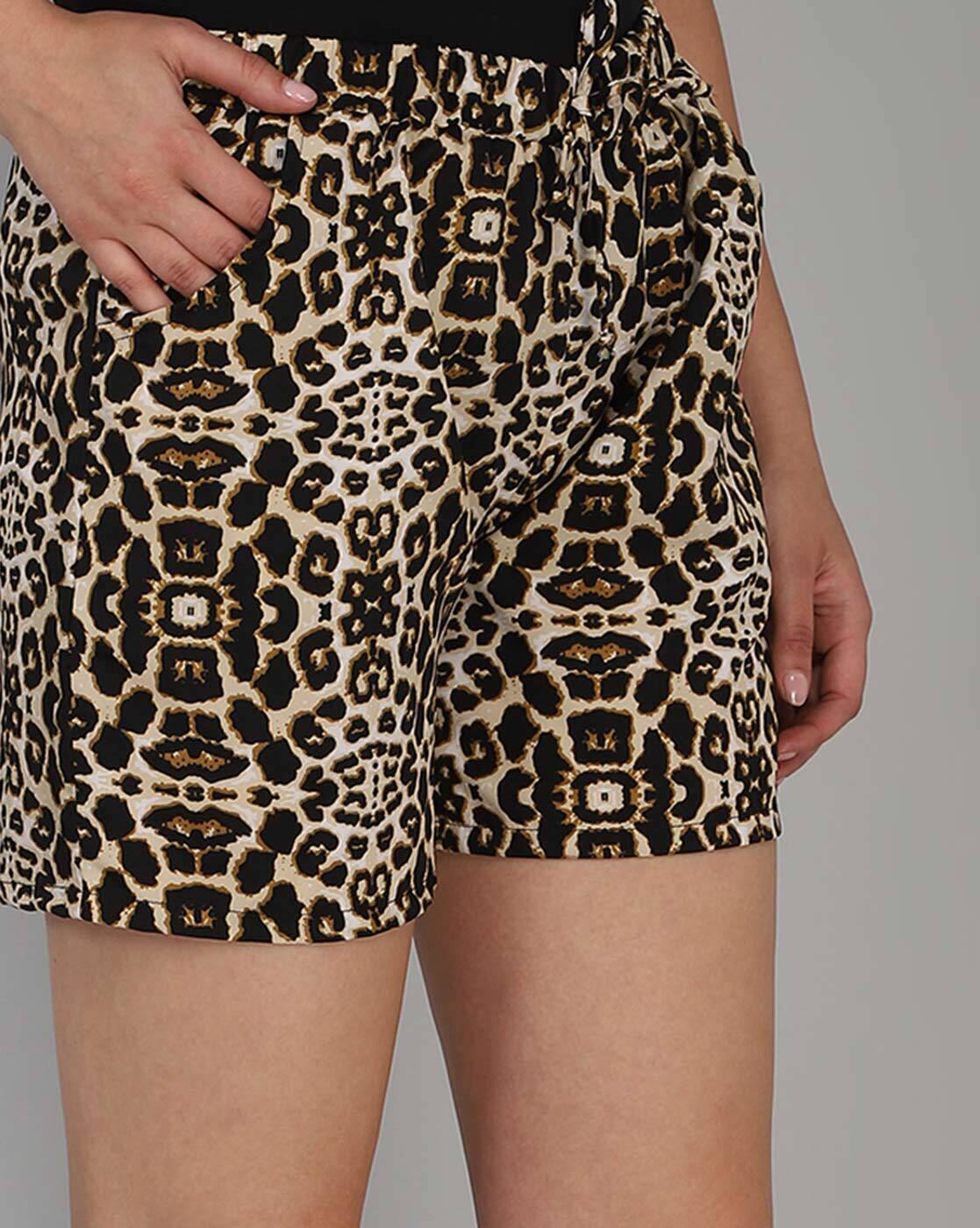 Brown Shorts for Women by Aditi Wasan 