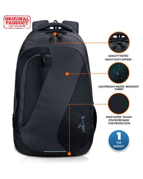 Panelled Backpack with Adjustable Straps