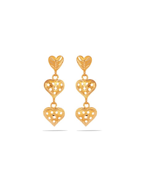 Candere by Kalyan Jewellers Lightweight Earrings Yellow Gold 22kt Stud  Earring Price in India - Buy Candere by Kalyan Jewellers Lightweight  Earrings Yellow Gold 22kt Stud Earring online at Flipkart.com
