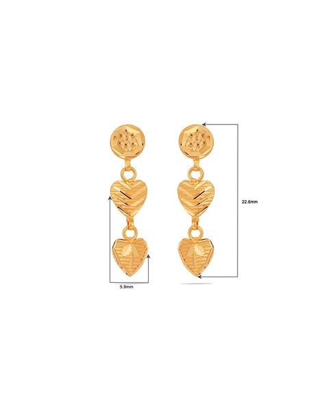 Trendy Hangings One Gram Gold Earring Design Daily Wear ER2430