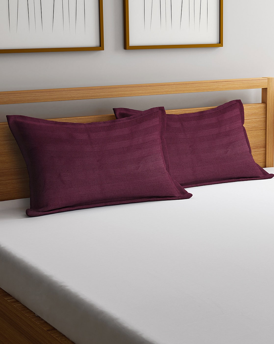 purple cushions for bed