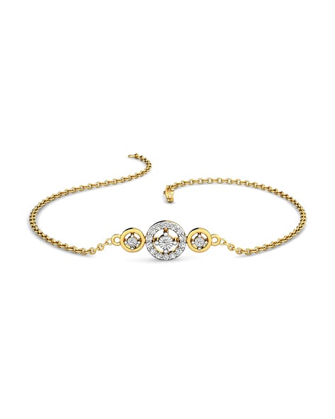 Ringed Diamond Tennis Bracelet for women under 80K - Candere by Kalyan  Jewellers