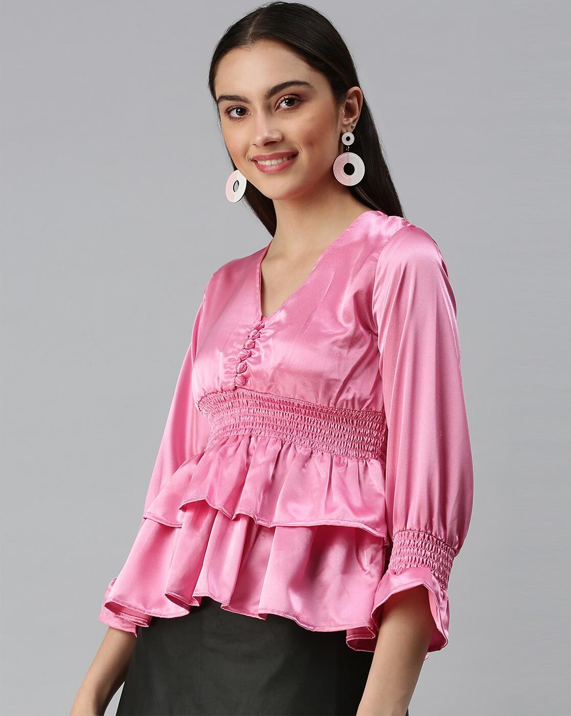 Buy Pink Tops for Women by Shurtz N Skurtz Online