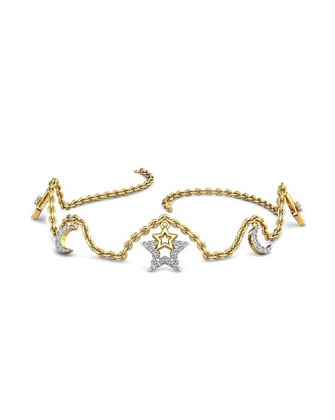 Buy CANDERE A KALYAN JEWELLERS COMPANY 14KT Gold Diamond Bracelet 1.72gm - Bracelet  Diamond for Women 26020218 | Myntra