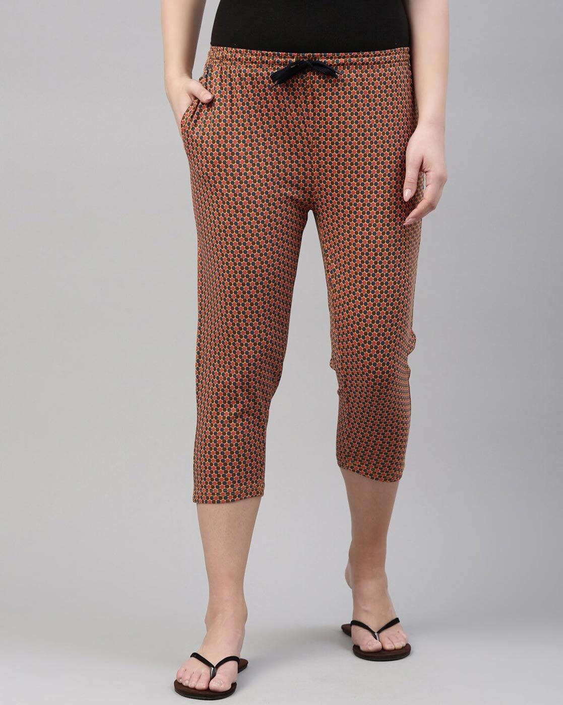 Buy Maroon  Yellow Trousers  Pants for Women by Kryptic Online  Ajiocom