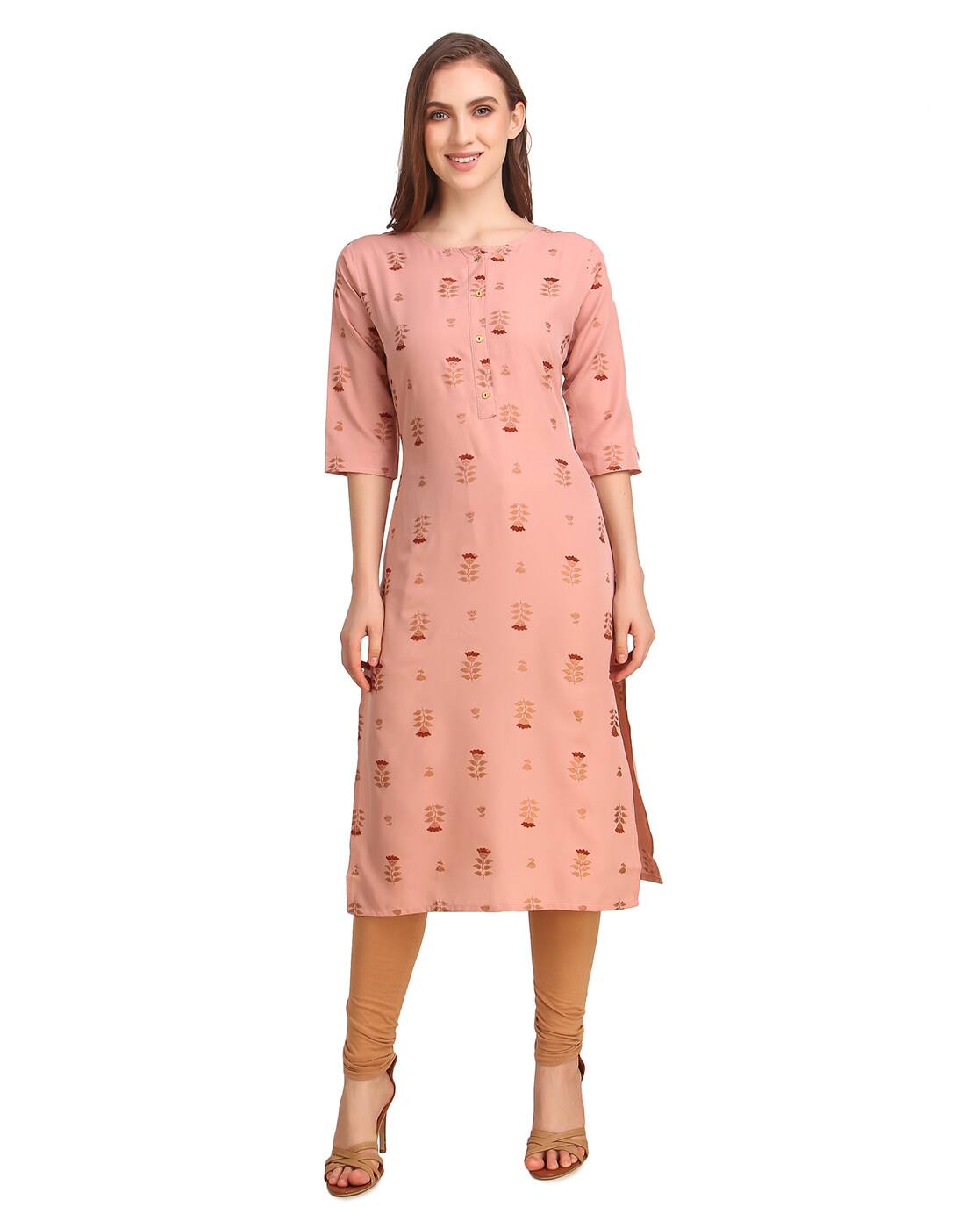 Buy Peach Kurtis \u0026 Tunics for Women by 