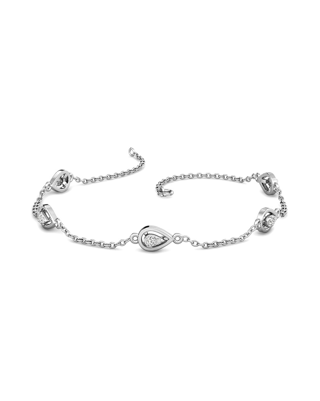 ItsHot.com: 18K White Gold Blue Sapphire Diamond Tennis Bracelet For Women  3.76ct | Blue sapphire bracelet, Tennis bracelet diamond, Sterling silver  diamond bracelets