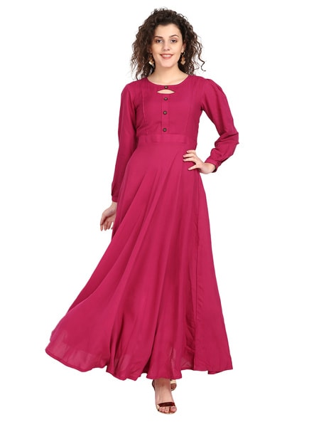 Nushrat Bharucha Full Sleeve Gown For Girls