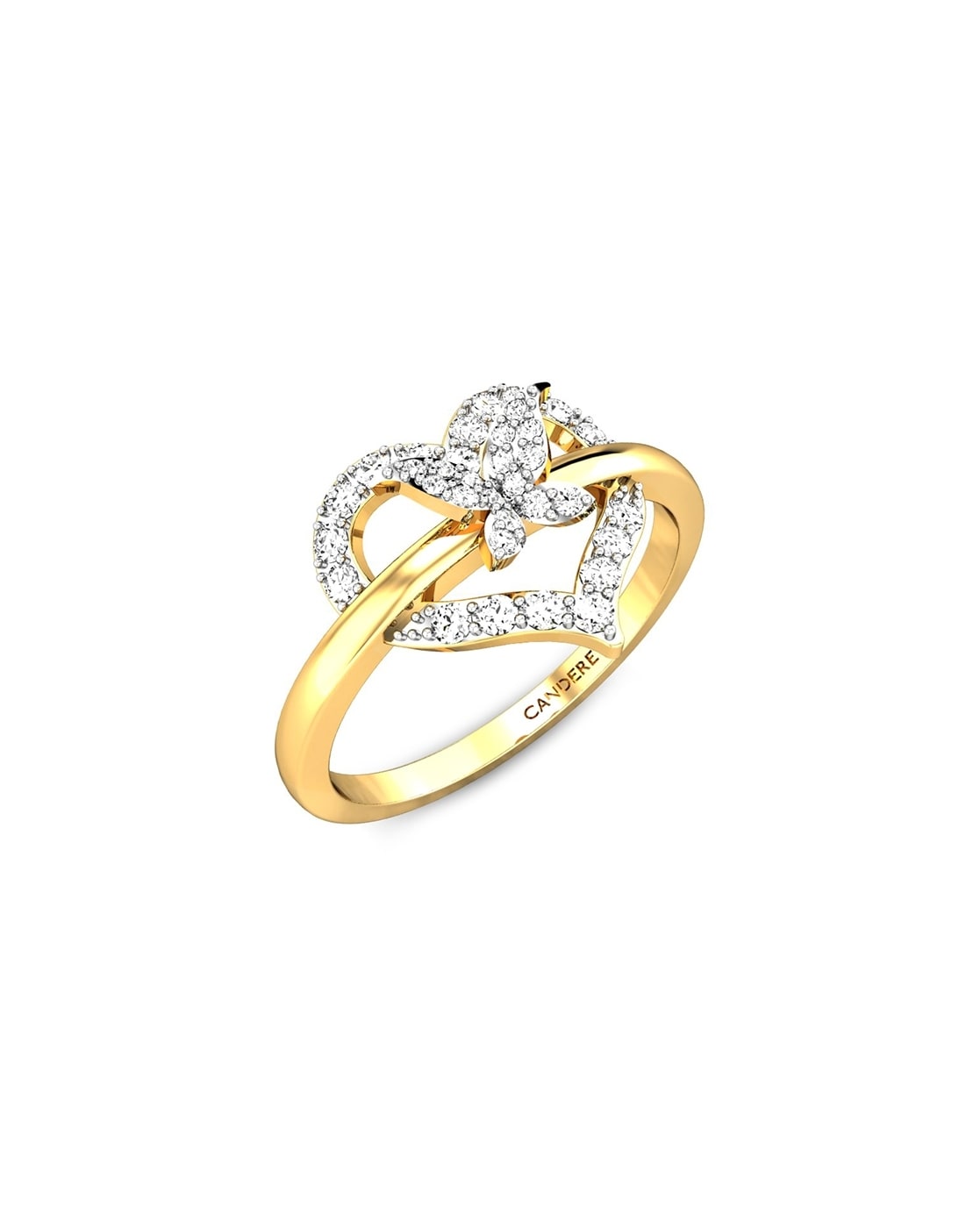 Weslee Heart Love Knot Gold Ring Online Jewellery Shopping India | White  Gold 14K | Candere by Kalyan Jewellers