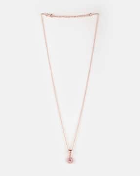 Buy Rose Gold-Toned \u0026 White Necklaces 