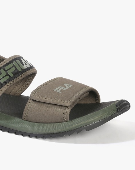 Buy Black Sandals for Men by FILA Online | Ajio.com