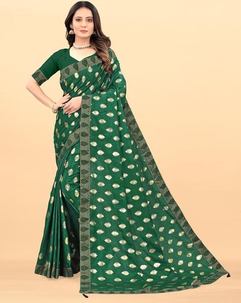 Net Designer Saree In Pista Green Colour - SR4690177