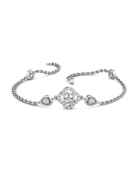 Tiny Hearts Infinity Diamond Chain Bracelet for women under 30K - Candere  by Kalyan Jewellers