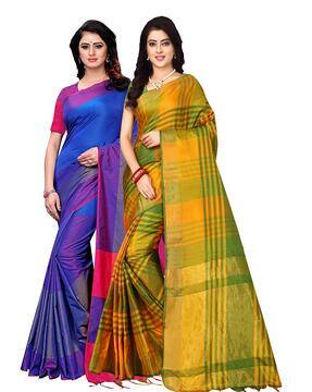 Buy Green Sarees for Women by OM SAI 